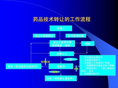 药品技术转让流程